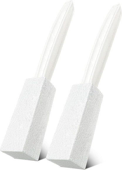 2 Pack Toilet Cleaner Hard Water Build up Remover with Ergonomic Handle, Pumice Stone Cleanning Tool Stain Hard Water Ring Cleaner for Toilet, Pool, Bathroom, Sink