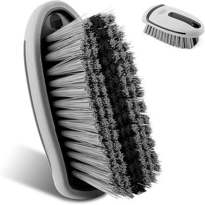 Carpet Brush, Scrub Brush Carpet Scrubber Stiff Bristle Detailing Scrub Brushes, Carpet Cleaning Brush, Cleaning Brush Interior Leather Brushfor Car and Home(Color:Grey)