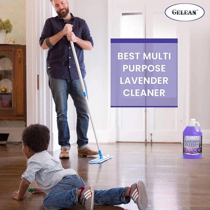 LAVENDER Multi Purpose Cleaner & Deodorant - MADE IN USA - Concentrate Lavender cleaner - Strong Odor Floor Cleaner - Floor Cleaner Odor eliminator 128oz