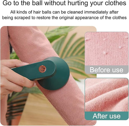 Lint Shavers, Fabric Shaver USB Rechargeable Lint Remover Electric Lint Shaver for Clothes Furniture Green
