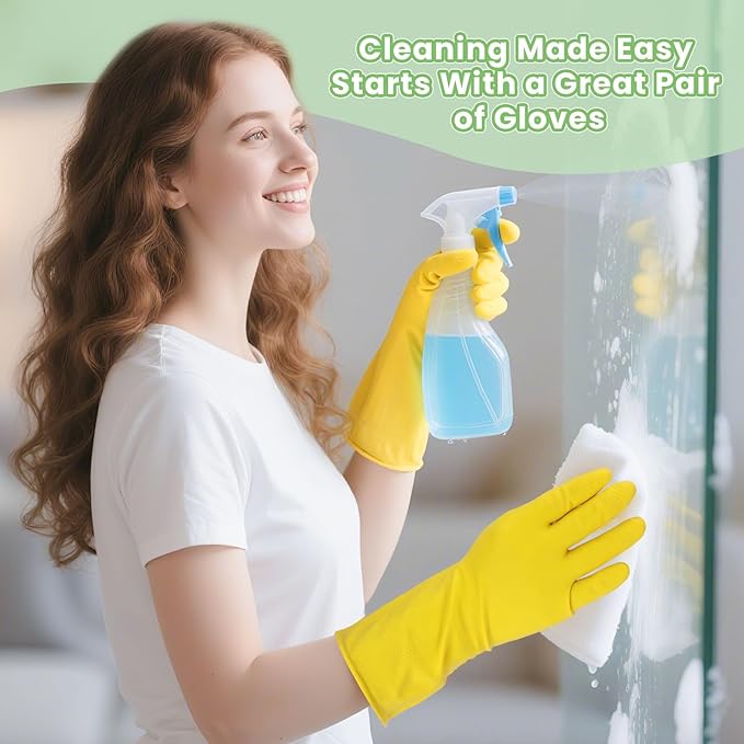 Cleaning Gloves for Dishwashing, 4/5 Pairs Reusable Kitchen Gloves for Wash, Household Cleaning Glove for Dishes Pet