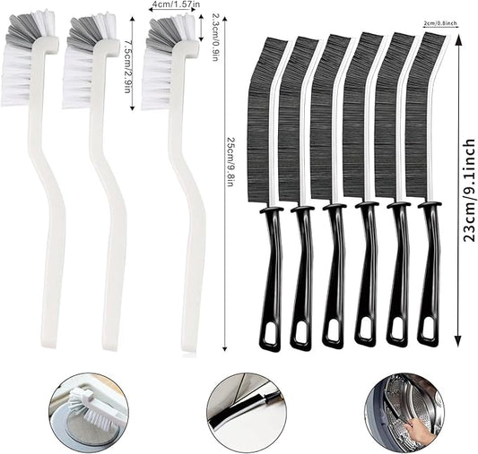 18 Pieces Crevice Cleaning Brush, Corner Brush, Screen Cleaner Brush, Cleaning Tools for Housekeeping, Garbage Disposal Cleaner Brush, Window Track Cleaning Tools, Kitchen (18pcs)