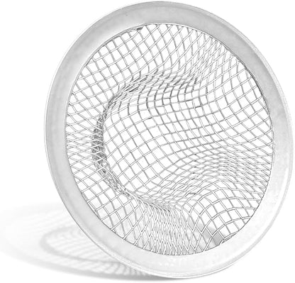 Piutouyar 2 Pack Stainless Steel Kitchen Sink Strainer, 2 Inch Diameter Mesh Basket Large Round Filter Kitchen Drain Strainer Food Catcher for Bathroom Bathtub Wash Basin Garbage