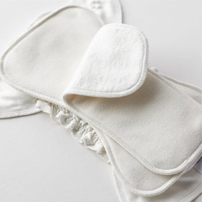 Esembly Ultra Absorbent Overnight Hemp Cloth Diaper Booster Inserts with Stay-Dry Fleece – Reusable Nighttime Doublers for Heavy Wetters – Size 1, 1 Set (1 Contours and 1 Boosters)