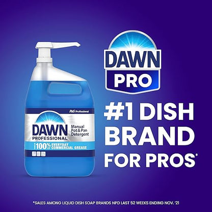 Dishwashing Liquid Soap Detergent by Dawn Professional, Bulk Degreaser Removes Greasy Foods from Pots, Pans and Dishes in Commercial Restaurant Kitchens,Regular Scent, 5 gal.