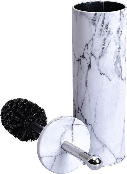 Deep & Sturdy Toilet Bowl Brush with Holder - Durable Scrubbing - Toilet Cleaners - Household Essentials - Silicone Brush - Bathroom Cleaner - Cleaning Supplies - Household Supplies, White