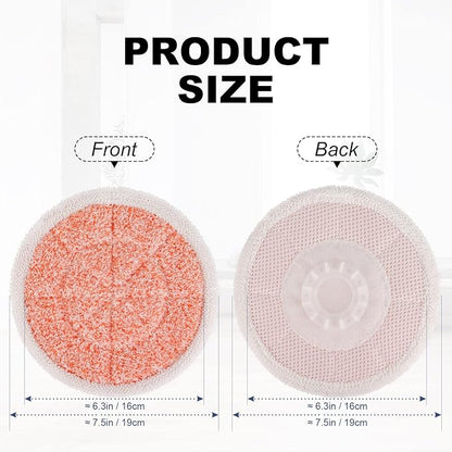 Pads for Shark Steam Scrub Mop: Fit for Shark S7001 s7020 s7000amz s7000 s7001tgt s7201 s8201 S7005 s8001 Series Rotating Steam Scrubber,Scrub Sanitize at The Same,Round Scrubbing Mop Replacement Pad