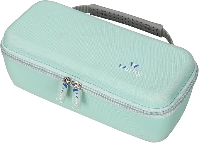 Hard Travel Carrying Case for Conair Handheld Garment Steamer, Mint Green Portable Storage Case fits for Conair Small Size Travel Steamer with Dual Voltage for Worldwide Use(Case Only)