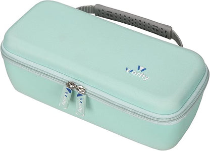 Hard Travel Carrying Case for Conair Handheld Garment Steamer, Mint Green Portable Storage Case fits for Conair Small Size Travel Steamer with Dual Voltage for Worldwide Use(Case Only)