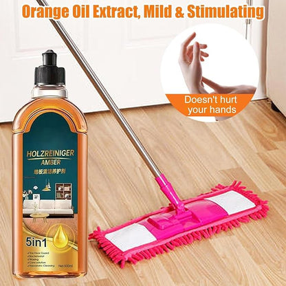 Floor Cleaning Solution - Mopping Liquid, surfece Polisher | 500ml Multi-Purpose Degreaser for Kitchen Granite Laminate Tile, Bathroom Shine Enhancer, Deep Cleaner Maintenance Agent Tool