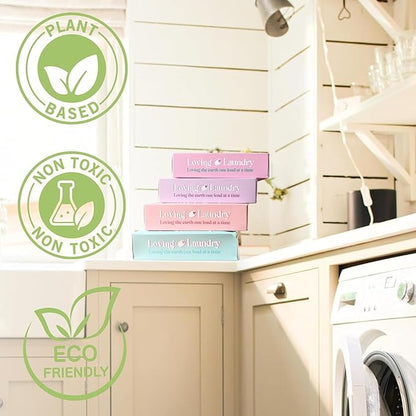 Non-Toxic Dryer Sheets Eco Friendly, Paraben Free, Plant Based | Clean Ingredients Softens & Removes Static, Healthy dryer sheets - 40 Sheets