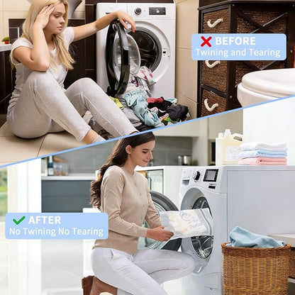 Laundry Bags Mesh Wash Bags with Strong Zipper, Upgraded Honeycomb and Fine Mesh Design Delicate Laundry Bag for College,Dorm,Storage(12X16IN, 12PCS)