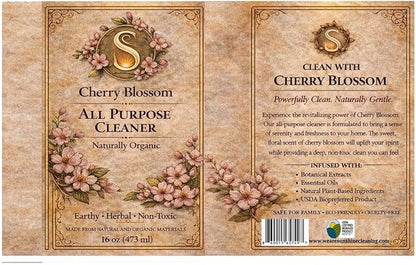 All Purpose Cleaner, Plant Based, USDA BioPreferred, (Cherry Blossom)