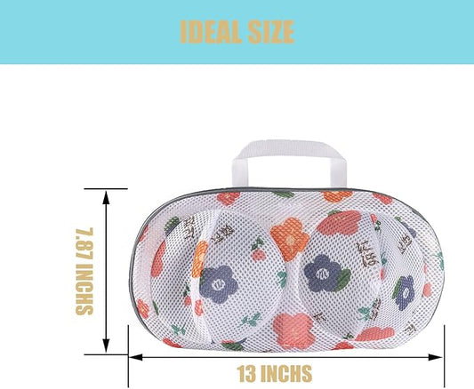 2Pcs Bra Mesh Laundry Bags for Delicates with Premium Zipper Bra Washing Bag for Laundry，Lingerie Bags for Washing Delicates underwear,integrated washing and care