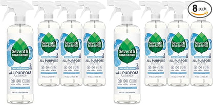 Seventh Generation All Purpose Cleaner,Biodegradable Formula,Free & Clear,23 oz,(Pack of 8)