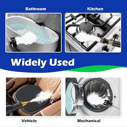 Steam Cleaner for Home,2500W Pressurized Steam Cleaner with 3 Brush Heads Portable Steamer for Cleaning Multi Surface Steam Cleaners with 2L Tank for Floor Car Carpet Upholstery