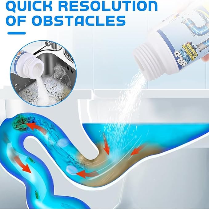 Sink and Drain Cleaner, Garbage Disposal Cleaner, 2025 Upgrade Sink Drain Cleaner, Powerful Pipe Dredging Agent for Kitchen Toilet (4PCS)
