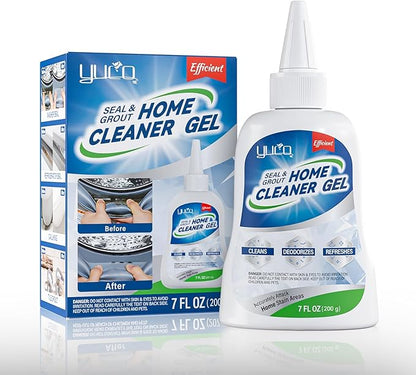 YUCO Multipurpose Cleaner Gel for Stains Remover, Quick Effect Safe and Easy To Use For Washer, Dishwashers, Refrigerators' Rubber Seals,Tiles,Walls,Floor Grouts, Shower Room, Caulk(1 Bottle of 7 OZ)