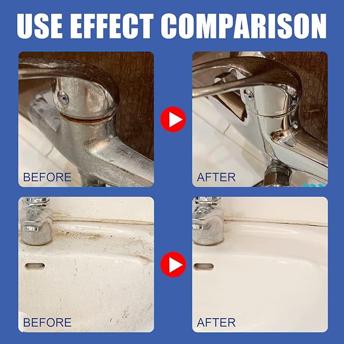 Gefanly Bathroom Cleaner,Non Toxic,Effectively Removes Soap Stains,Scale,Multi-Purpose Bathroom Descaler Foam Cleaner for Showers,Bathtubs,Sinks,Glass Surfaces without Damage