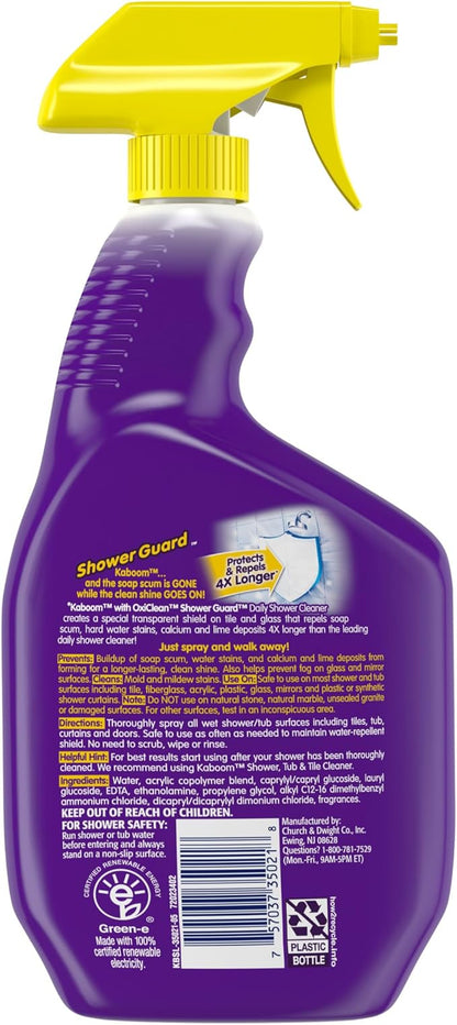 OxiClean Shower Guard Daily Shower Cleaner, 30 oz., Protects & Repels Stains (Pack of 8)
