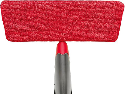 Rubbermaid Reveal Spray Mop Replacement Head, Red, Reusable Wet Mop Microfiber Pad for Floor Cleaning in Kitchen/Bathroom/Kitchen/School