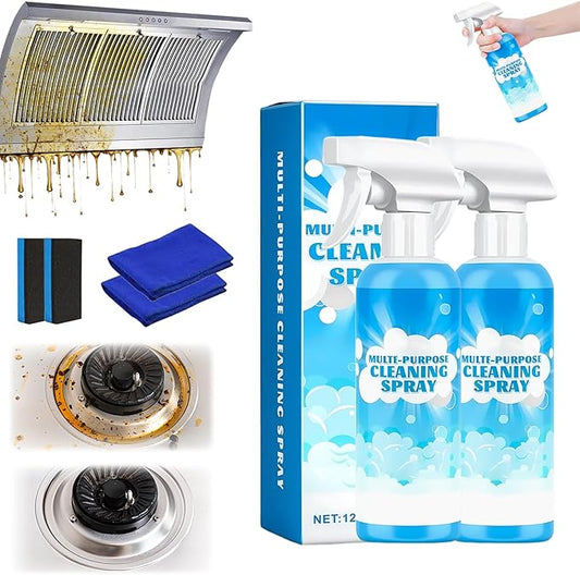 Multifunctional Powerful Spray Kitchen Foam Cleaner, 2026 New 120ml Multi-Purpose Cleaning Spray, Easy-To-Use Grease Remover For Kitchen, Fast-Acting Tile Cleaner for Home (2)