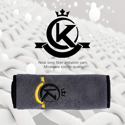 KONLLEN Billiards Billiard cue Towel - 100% Cotton Black 8-Ball Pool Cue Clean Towel Maintenance Accessories Cleaning Set Shaft Wax + Cleaning Powder +