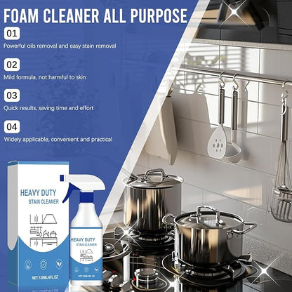 2PCS Foam Cleaner All Purpose, Kitchen Cleaning Spray, Kitchen Grease Cleaner for Pots, Countertops, Ovens
