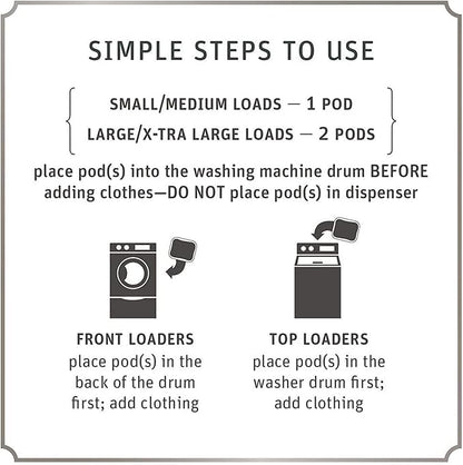 Grab Green Stoneworks Laundry Detergent Pods and Dryer Sheet Bundle, 50 Count Pods and 80 Dryer Sheets, Birch Branch Scent, Plant and Mineral Based Laundry Care Set