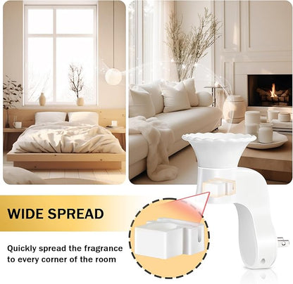 SCENTORINI Wall Fragrance Plug in, WallFlower Plug in Compatible with Bath and Body Works WallFlower Refills, ETL Certified, Essential Oil Diffuser Plugin for Home, Room, Office, 2 Pack