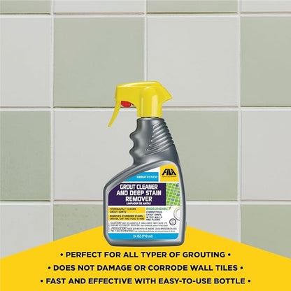 FILA Filagrout Net 24 OZ, Grout Cleaner for Tile Floors, Ceramic Tile and Porcelain Tile, Non-acid and Biodegradable