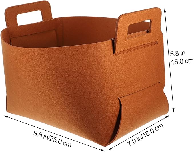 IMIKEYA Collapsible Laundry Basket Wicker Baskets for Storage Laundry Organizer Handles Large Capacity Brown
