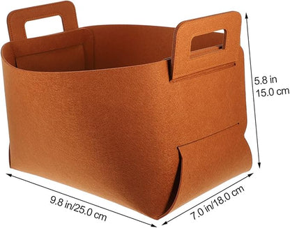 IMIKEYA Collapsible Laundry Basket Wicker Baskets for Storage Laundry Organizer Handles Large Capacity Brown