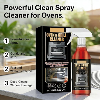 MYSQIHO Kitchen Heavy Oil Cleaner Spray, 100Ml All Purpose Kitchens Heavy Oil Cleaning Agent, Clean Spray Cleaner for Ovens, Countertops, Stovetop (2pcs)