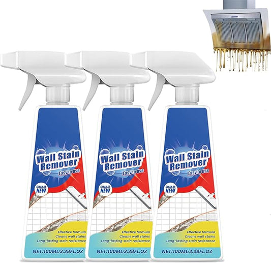 Kitchen Heavy Duty Cleaner Spray,Heavy Oil Stains Cleaning Agent,Powerful Grease Cleaner,Clean Up Kitchen Oil Stains,For Countertops,Ovens,And Appliances (3PCS)
