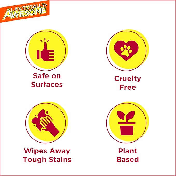 La's Totally Awesome All-Purpose Cleaner Spray, Cherry Blossom, Plant-Based and Biodegradable Formula Perfect for Most Counters, Sinks, Appliances and More, 32 Fl Oz, (Pack of 3)