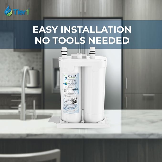 Tier1 RWF1031 WF2CB Refrigerator Water Filter | Replacement for PureSource2 WF2CB & EWF01 | Fridge Filter Lasts up to 6 Months | Easy Install | Odor Control | Clean & Great Tasting Water