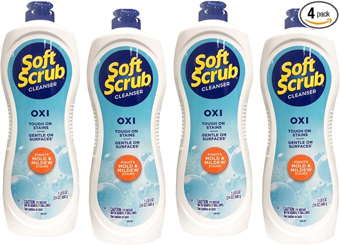 Soft Scrub Oxi Cleanser, 24 Ounce (4 Pack)
