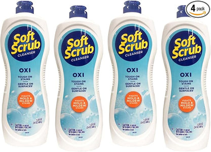 Soft Scrub Oxi Cleanser, 24 Ounce (4 Pack)