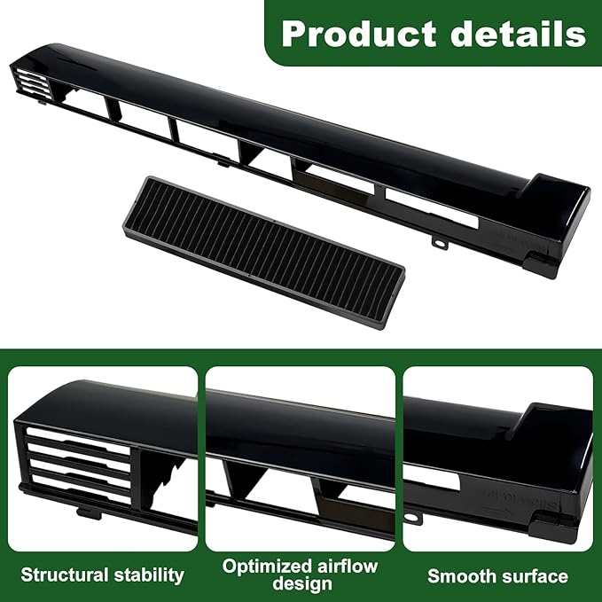 MDX61912701 Microwave Oven Top Vent Grille with 1 Pack 5230W1A003A Microwave Charcoal Filter Replacement for LG Microwaves Vent Kit AP5202555 2119394 AH3535252 EA3535252 LMV2031ST LMHM2237BD