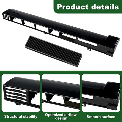 MDX61912701 Microwave Oven Top Vent Grille with 1 Pack 5230W1A003A Microwave Charcoal Filter Replacement for LG Microwaves Vent Kit AP5202555 2119394 AH3535252 EA3535252 LMV2031ST LMHM2237BD