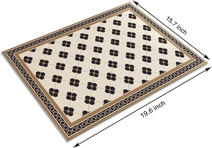 Dish Drying Mat,20"X16" Non-slip Rubber Backed Ultra Absorbent Ultra Absorbent Hide Stain Fit Cabinets Shelf Dish Rack Coffee Machine