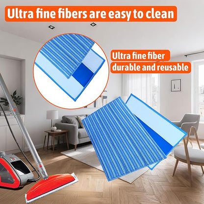 4 Pack Mop Pads Compatible with HAAN Steam Cleaning mop Reusable Microfiber Pads Replacement for HAAN FS, SI and MS Series Steamers