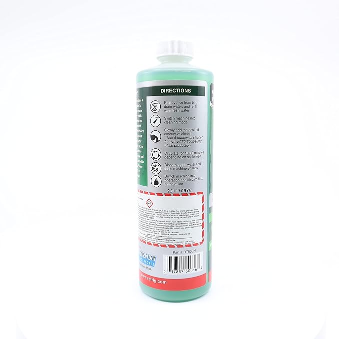 Refrigeration Technologies Viper Nickel Safe Ice Machine Cleaner RT500N 16oz