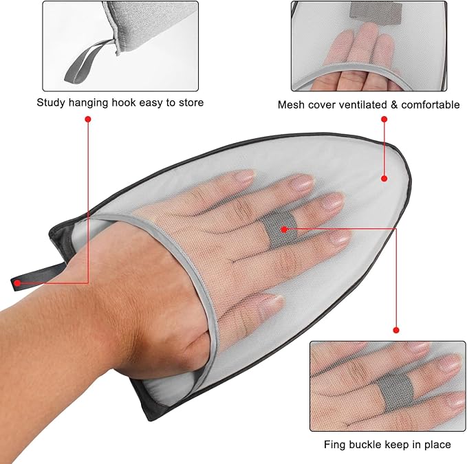 Garment Steamer Ironing Gloves Anti Steam Glove Heat Resistant Garment Steamer Mitt Accessories for Clothes,Heat resistant clothing steam engine gloves