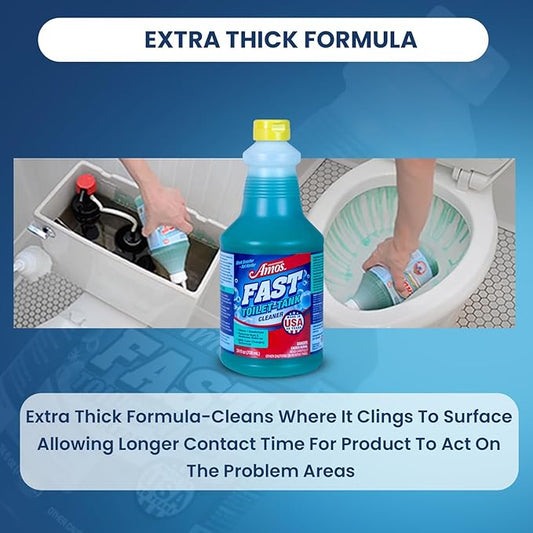 Professor Amos' Fast Toilet & Tank Cleaner 24 Applications