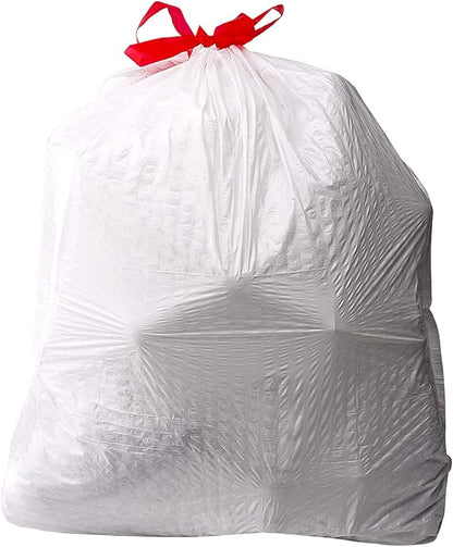 Amazon Basics Flextra Tall Kitchen Drawstring Trash Bags, 13 Gallon, 50 Count, Tear-Resistant, Unscented