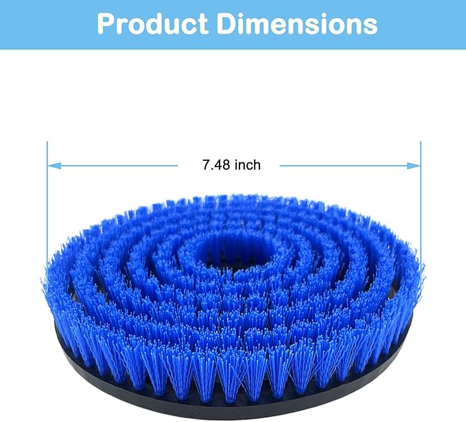 2 Pack S8201 Upgraded Replacement Steam Mop Brush Heads for Shark S8201 S8001 S7001 S7201 S7000 S7005 S7020 Steam Mop & Scrub All-in-One Scrubbing, Dirt Grip Scrub Washable Replacement Brush, Blue
