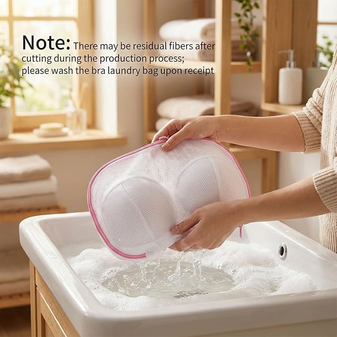 4 Pack Large Bra Washing Bags for Laundry, Bra Bag for Washing Machine, BraWashing Protector with Premium Zipper, Mesh Lingerie Bags for Delicates Underwear Brassiere Integrated