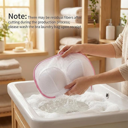 4 Pack Large Bra Washing Bags for Laundry, Bra Bag for Washing Machine, BraWashing Protector with Premium Zipper, Mesh Lingerie Bags for Delicates Underwear Brassiere Integrated